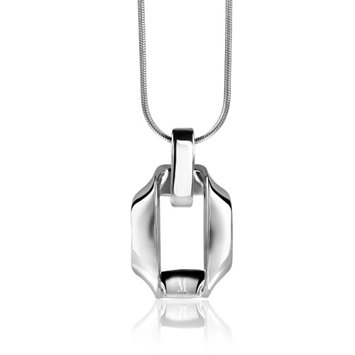 Mart Visser by ZINZI zilveren hanger glad MVH2S (zonder collier)