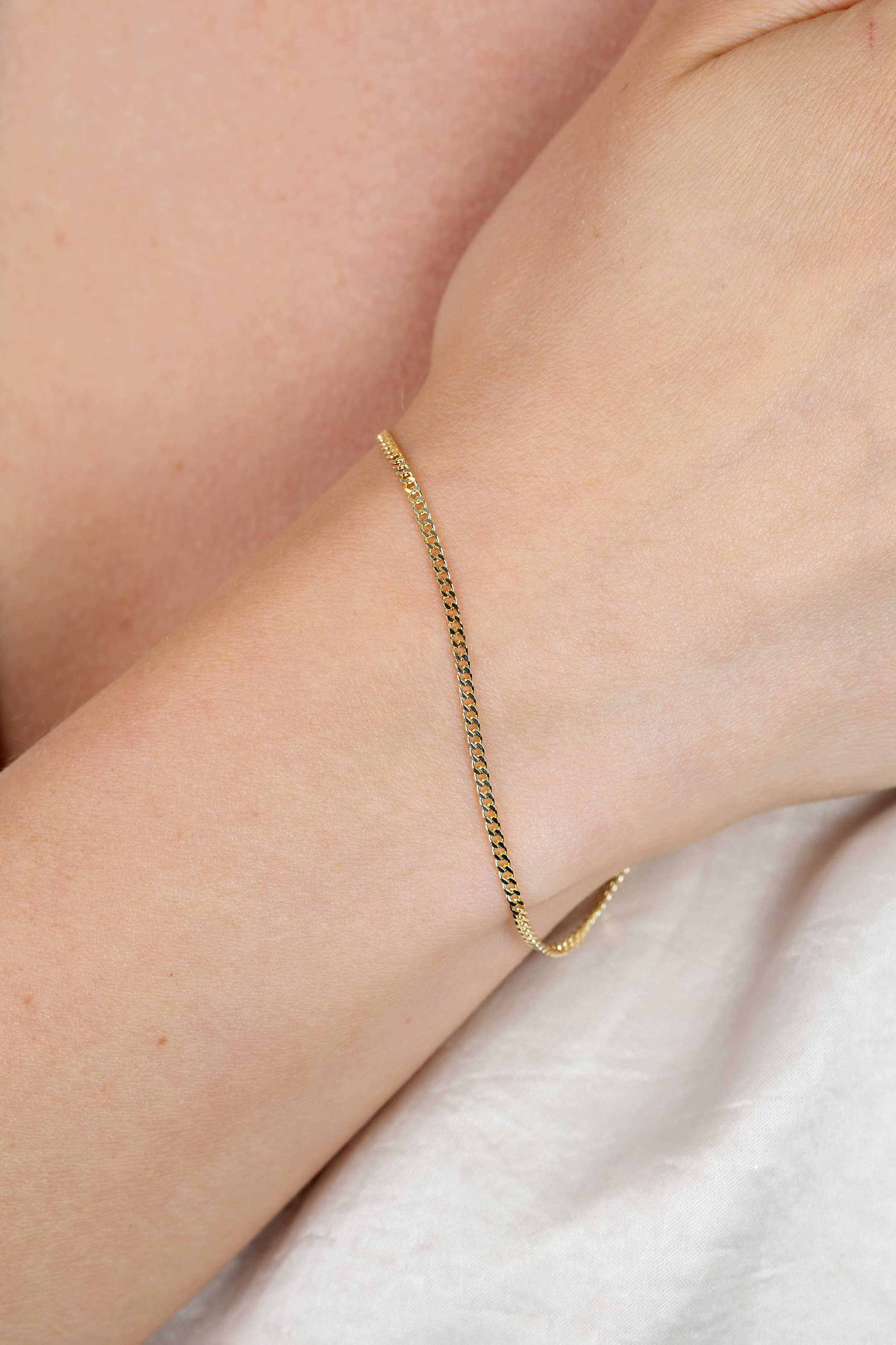 ZINZI Gold 14 karaat gouden gourmet armband 2,2mm breed ZGA293