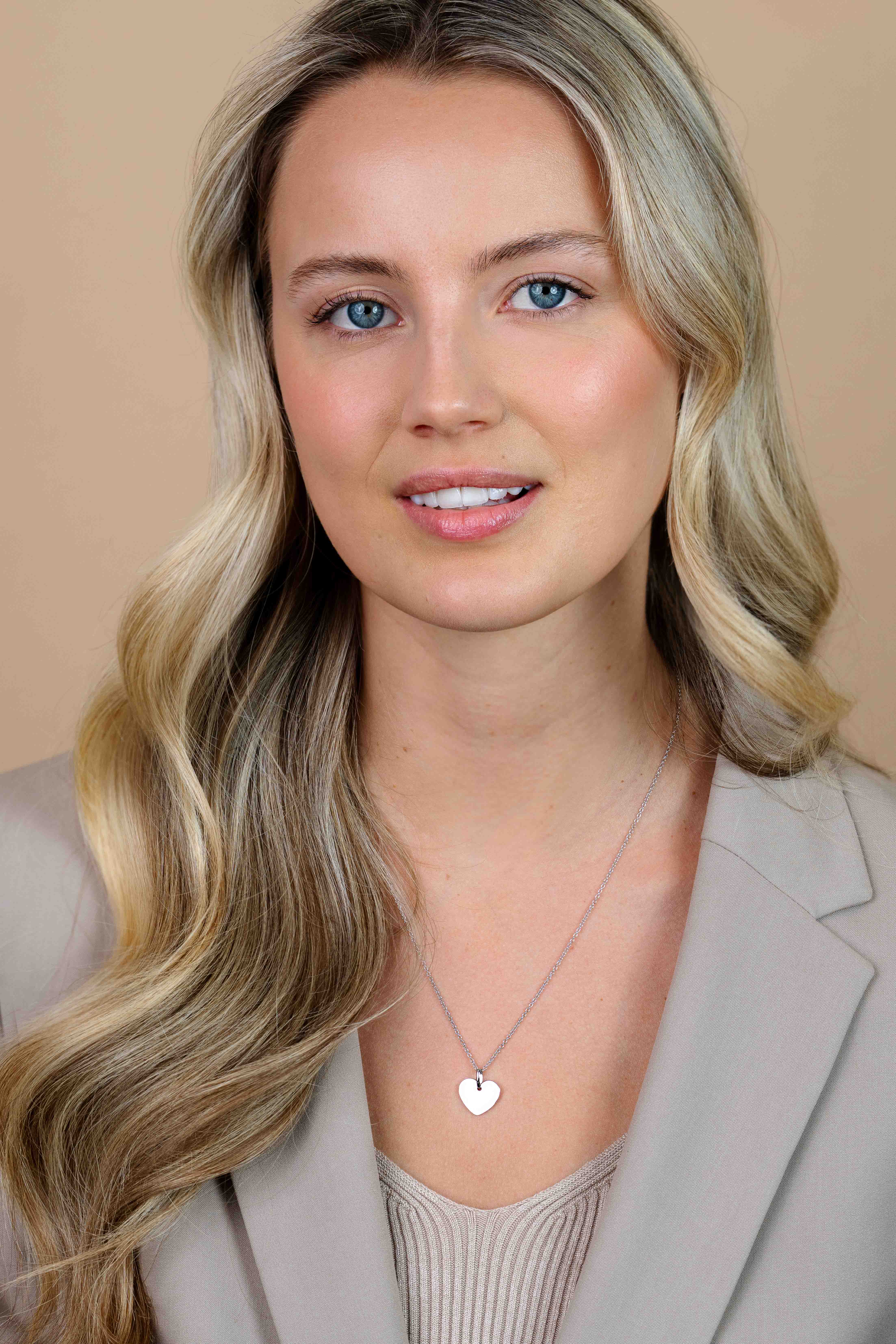 15mm ZINZI zilveren hanger glad hart voor gravure ZIH2346-15 (zonder collier)