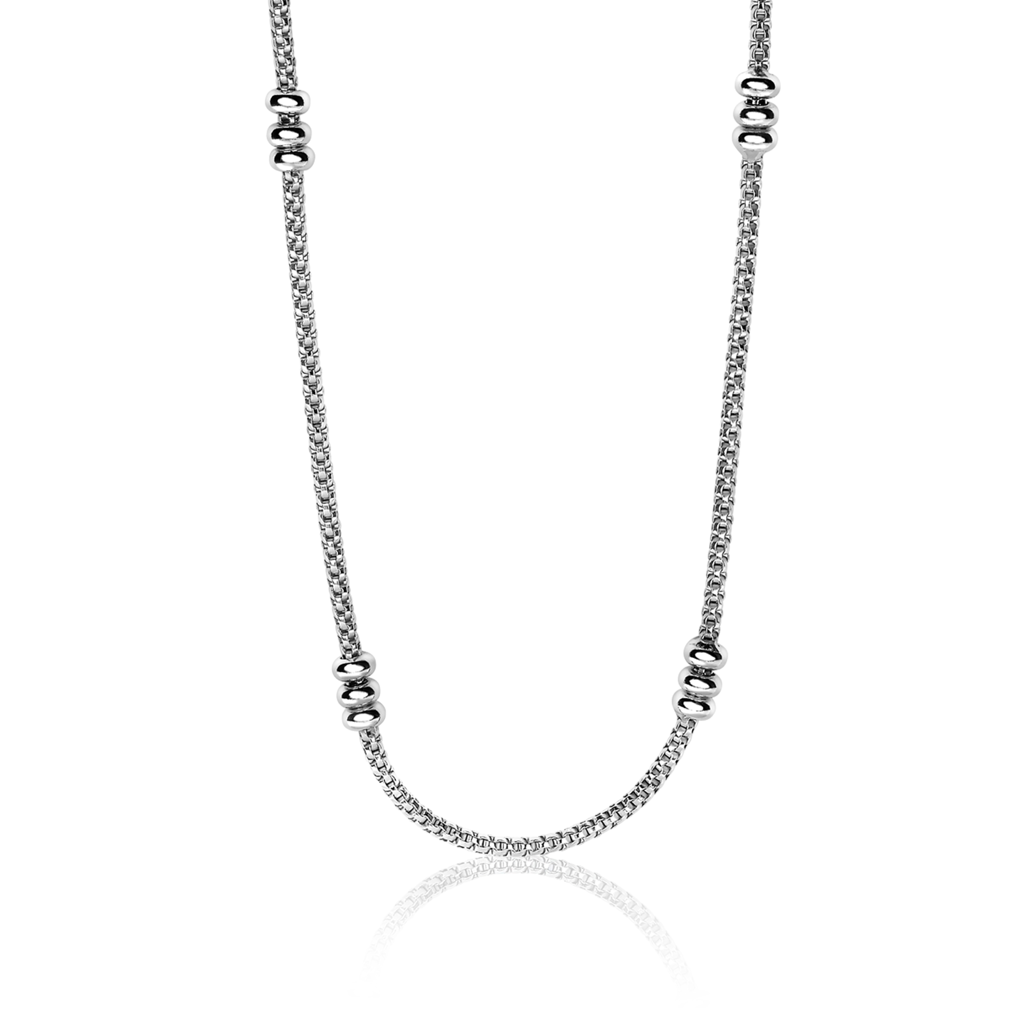 ZINZI zilveren fantasie collier 45cm ZIC1421