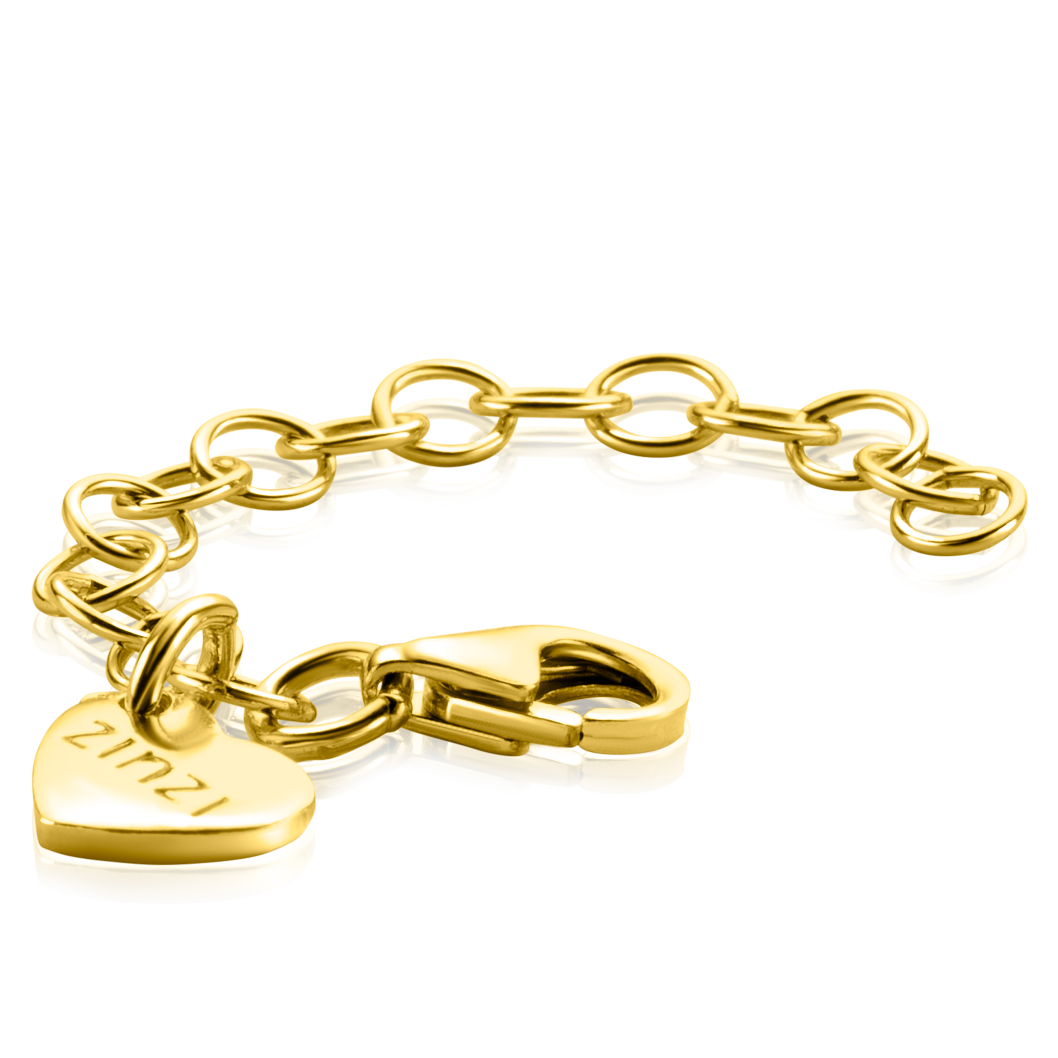 5cm ZINZI gold plated zilveren verlengstukje voor het gemakkelijk verlengen van je armband of ketting ZIV-G