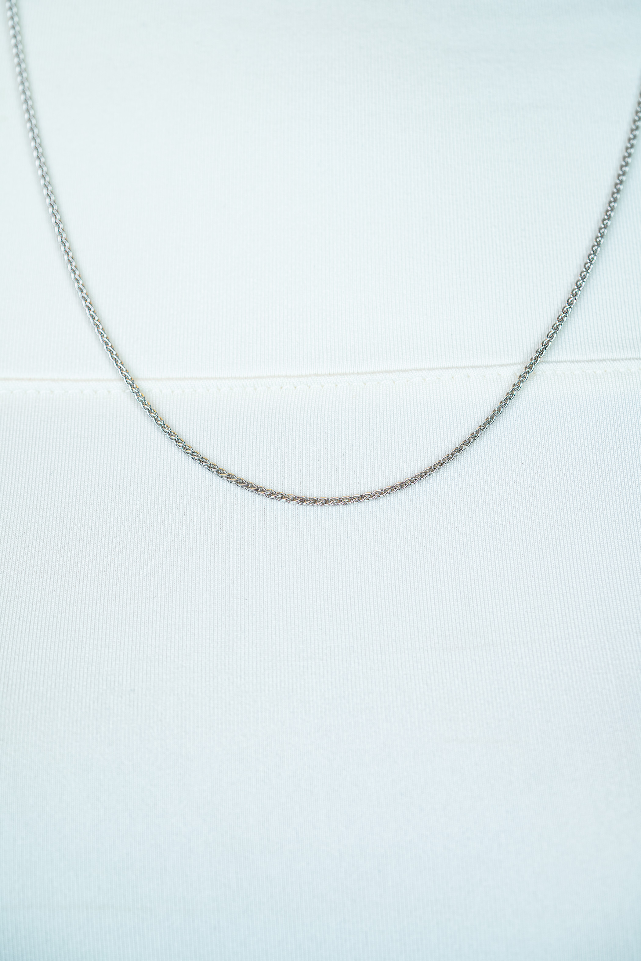 45cm ZINZI zilveren palmier ketting ZILC-P45