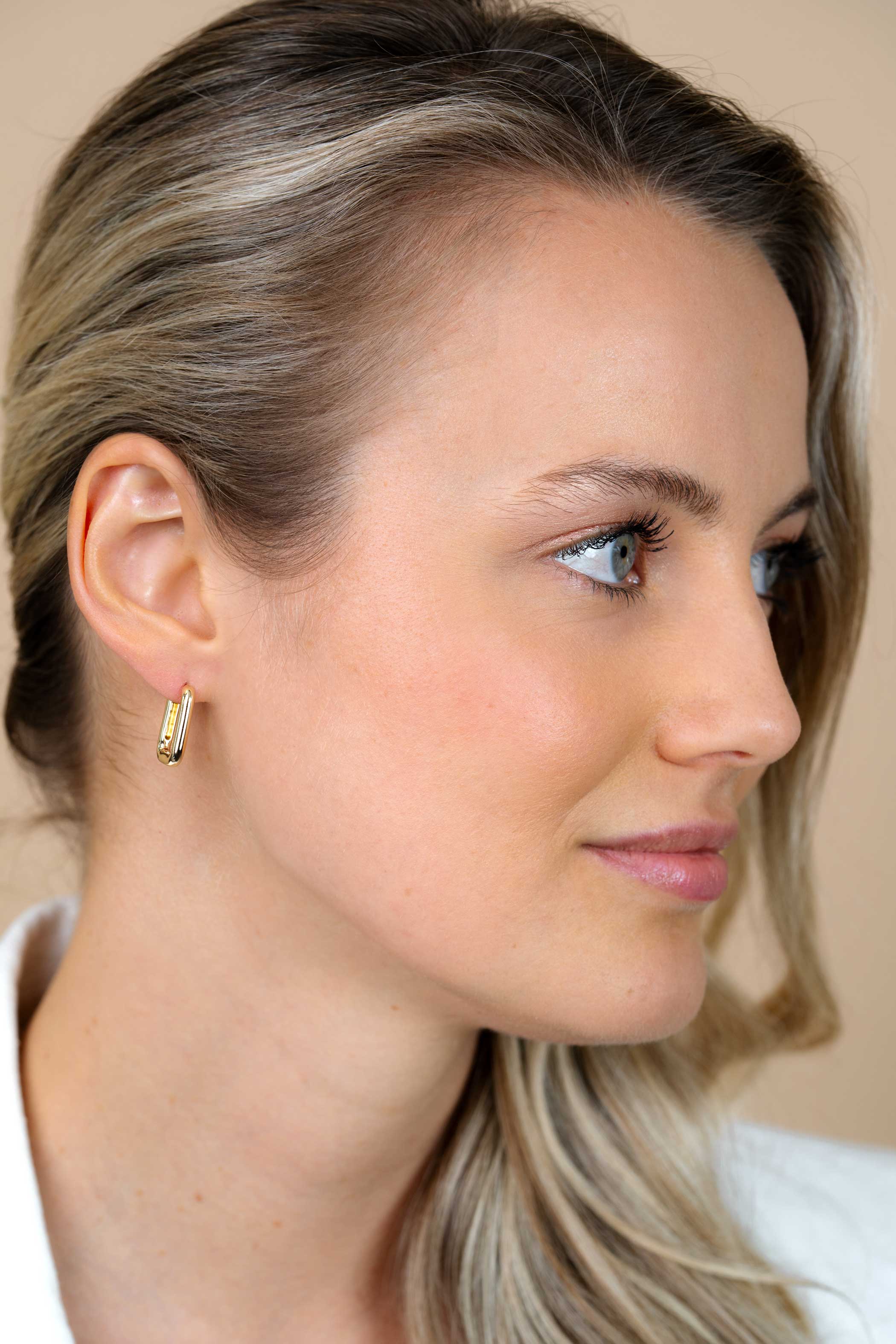 ZINZI zilveren luxe oorringen 14K geel verguld 18x3mm ovale vorm ZIO2222G