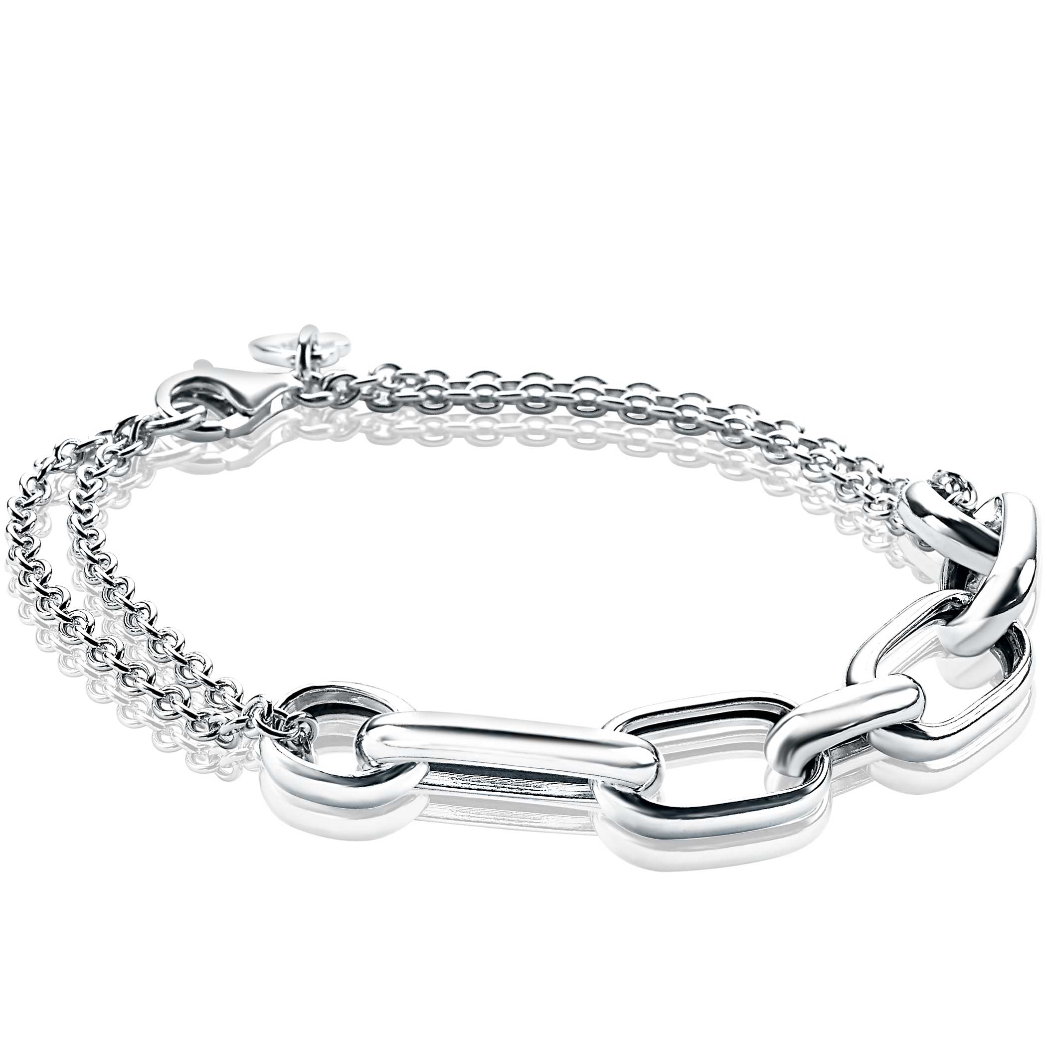 ZINZI zilveren armband ovaal ZIA1804