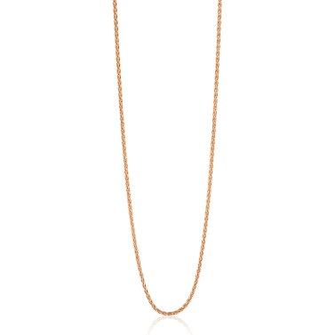 80 cm ZINZI zilveren palmier ketting rosé verguld ZILC-P80R