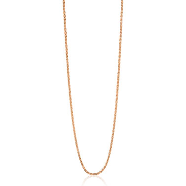 42cm ZINZI zilveren palmier ketting rosé verguld ZILC-P42R