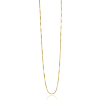 42cm ZINZI zilveren bolletjes ketting geel verguld ZILC-B42G