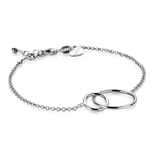 Zinzi zilveren armband ronde vormen 16-19cm ZIA1278