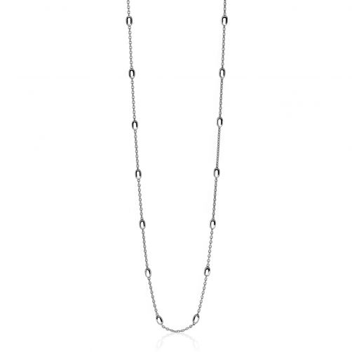 ZINZI zilveren fantasie collier ovaal 42-45cm ZIC1655