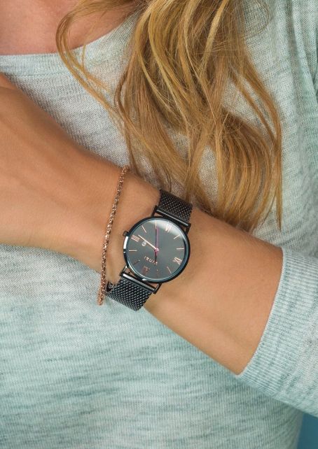 Zinzi horloge top zwart