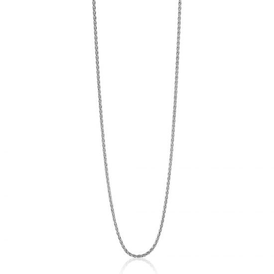 60cm ZINZI zilveren palmier ketting ZILC-P60