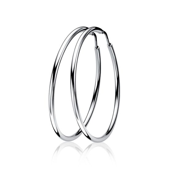 ZINZI zilveren oorringen 35 x 2mm glad ZIO435
