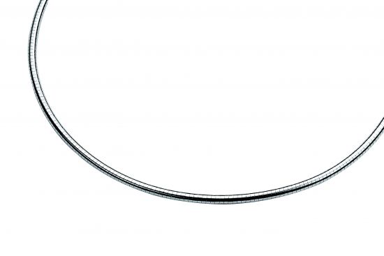 43cm Zinzi zilveren omega collier 3mm breed ZIOM3-43