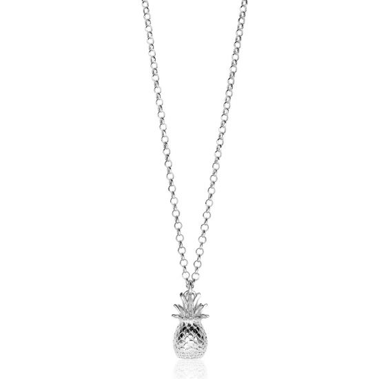 ZINZI zilveren ketting met ananas 42-45cm ZIC1699
