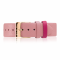 ZINZI Retro leren horlogeband lichtroze roségoudkleurige stalen sluiting 18mm RETBAND11