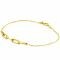 ZINZI Gold 14 krt gouden armband met vijf trendy paperclip-schakels van 4mm breed, lengte 17-19cm ZGA344