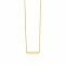 ZINZI Gold 14 karaat gouden collier plaatje glad 42cm ZGC176