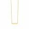 ZINZI Gold 14 karaat gouden collier plaatje glad 42cm ZGC176