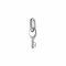 ZINZI zilveren hanger sleuteltje wit ZIH2081 (zonder collier)