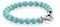 Zinzi zilveren parelarmband turquoise met sluiting 20cm ZIA401T-S