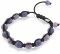 Zinzi koord armband crystals paars one-size ZIA900P