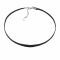 ZINZI choker 32+7cm zwart leer ZICHOK1502