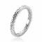 ZINZI zilveren ring met sierlijk gevlochten touweffect 2,6mm breed ZIR2553