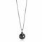 ZINZI zilveren ketting rond zwart 40-45cm ZIC1745