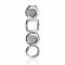 ZINZI zilveren fantasie hanger wit ZIH1211