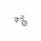 ZINZI zilveren oorknoppen 7mm rond wit ZIO1423