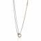 ZINZI zilveren jasseron collier rosé verguld ring wit 45cm ZIC1230
