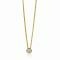 ZINZI zilveren ketting 14K geel verguld met hanger rond 40-43cm ZIC1393Y