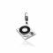 Zinzi zilveren bedel platenspeler CHARMS257