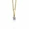 ZINZI gold 14 karaat gouden hanger diamant wit ZGH95 (zonder collier)