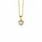 Zinzi Gold 14 karaat gouden hanger diamant wit ZGH96