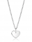 ZINZI zilveren hanger glad hart 12mm voor gravure ZIH2346-12 (zonder collier)