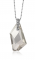 ZINZI zilveren luxe hanger met opvallende Swarovski smokey crystal 54mm ZIH651 (zonder collier)