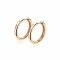 ZINZI zilveren rosé vergulde luxe oorringen wit 16x2,5mm ZIO1683R