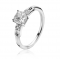 ZINZI zilveren ring met vierkante witte zirconia en fantasie pavé zettingen ZIR2268