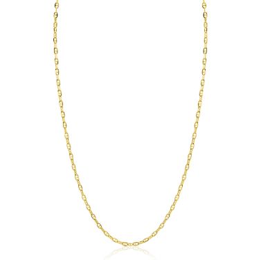 ZINZI Gold 14 karaat gouden massieve marine schakelketting 45cm 2mm breed ZGC577
