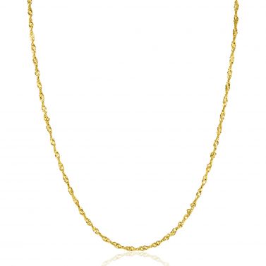 ZINZI Gold 14 karaat gouden massieve Singapore ketting 1,8mm breed 41-43cm ZGC501