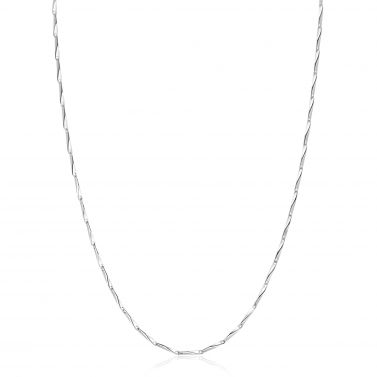 ZINZI zilveren schakel ketting met glinsterende pijlvormige schakels 1,5mm breed 42-45cm ZIC2414
