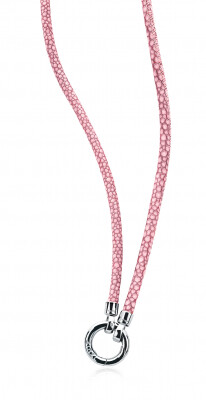 Zinzi roze lederen collier 90cm ZIC846R 