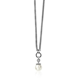 Zinzi zilveren schakelcollier 45cm ZIC819 