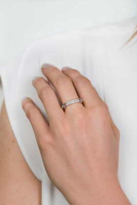 ZINZI zilveren schitterende ring witte zirconia's ZIR1945