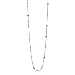 ZINZI zilveren fantasie collier ovaal 42-45cm ZIC1655