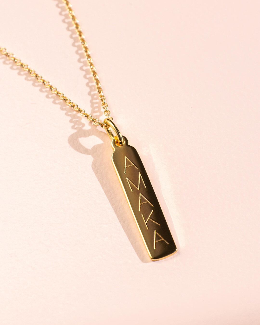ZINZI zilveren hanger 14K geel verguld 32mm langwerpige plaat ZIH2213G (zonder collier)