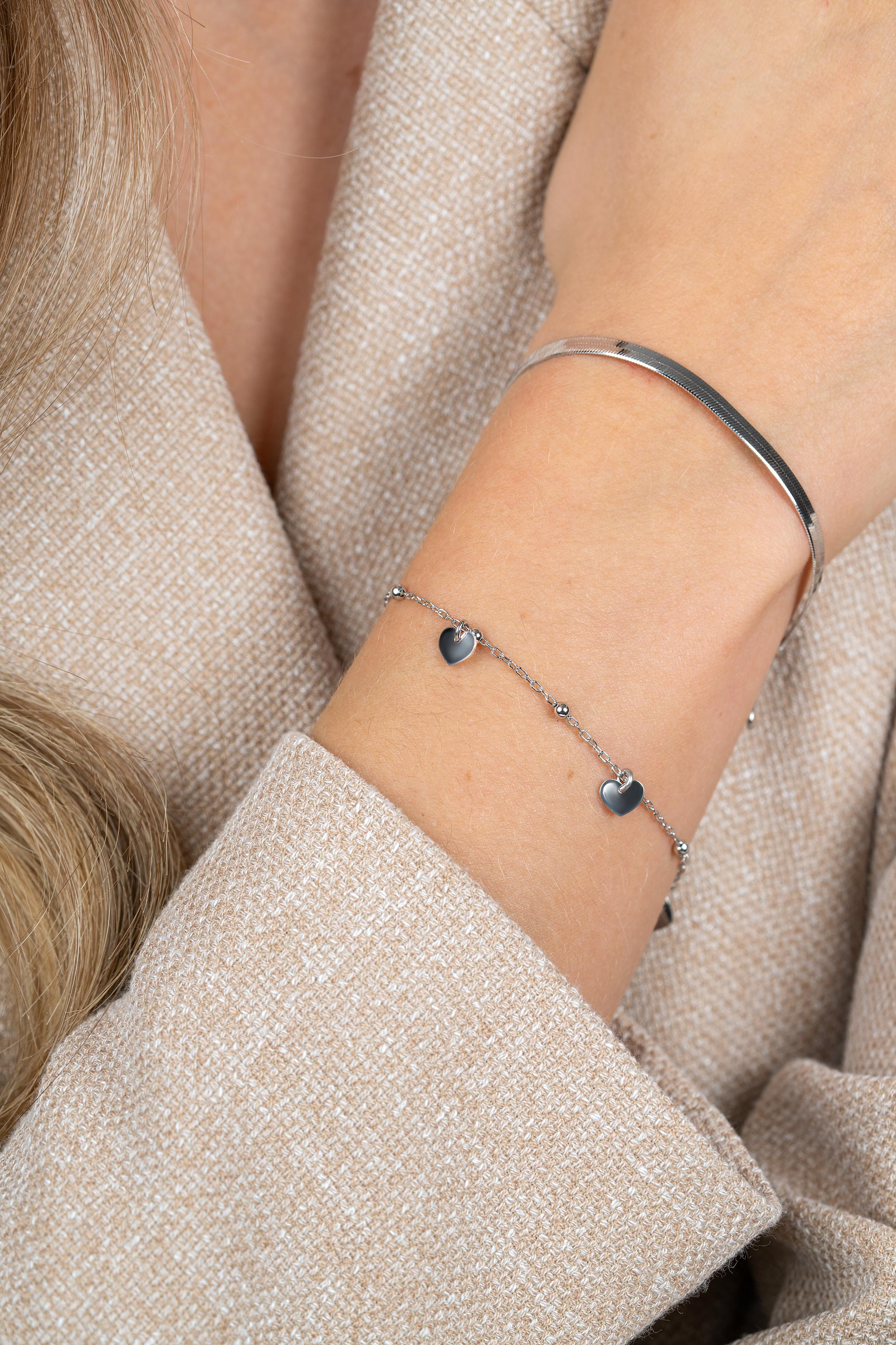 Giftset: Twee sierlijke zilveren armbanden in één stijlvolle set. Perfect om cadeau te geven. (ZIA2531 en ZIA2292) GIFTSET18