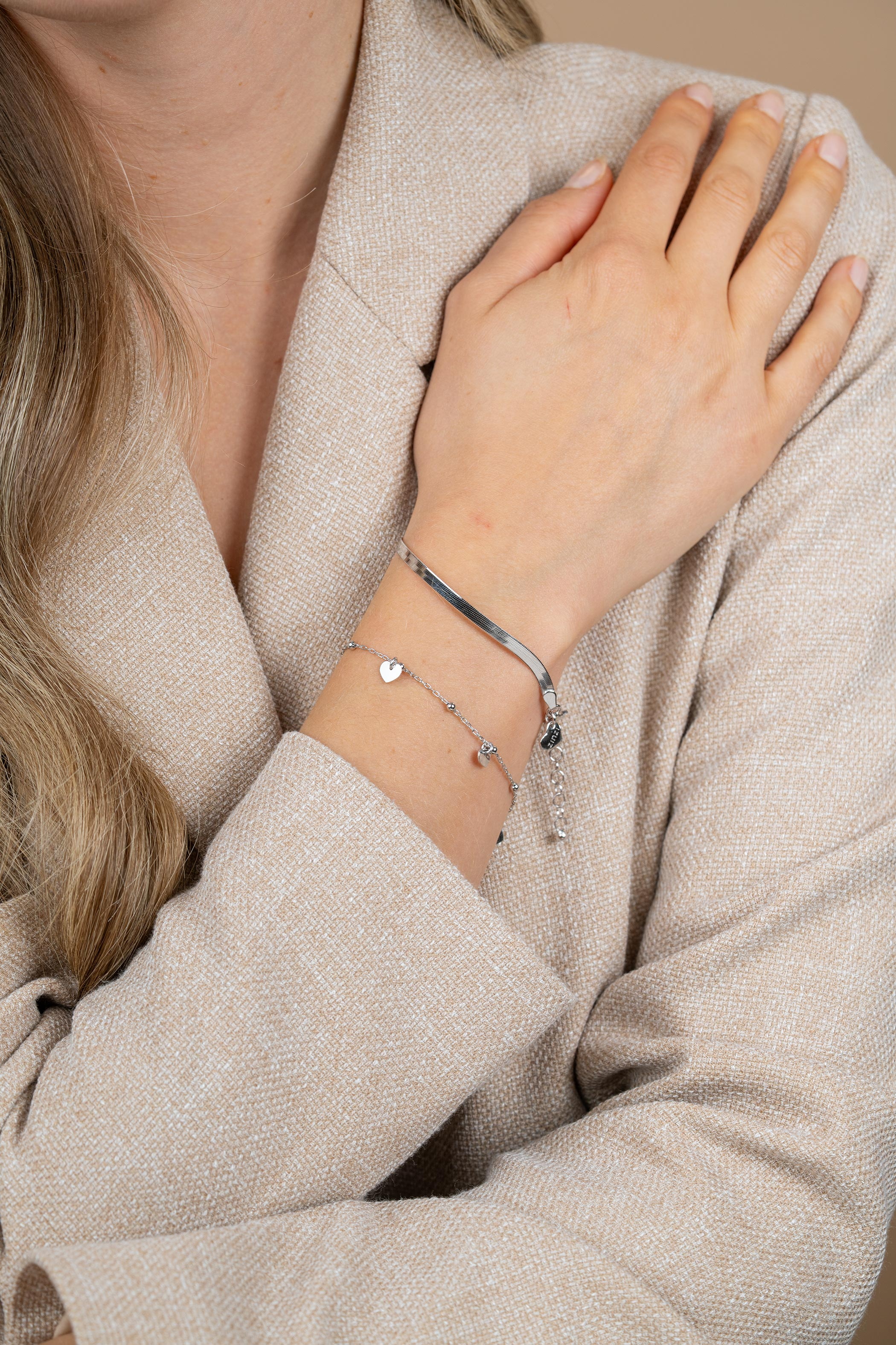 Giftset: Twee sierlijke zilveren armbanden in één stijlvolle set. Perfect om cadeau te geven. (ZIA2531 en ZIA2292) GIFTSET18