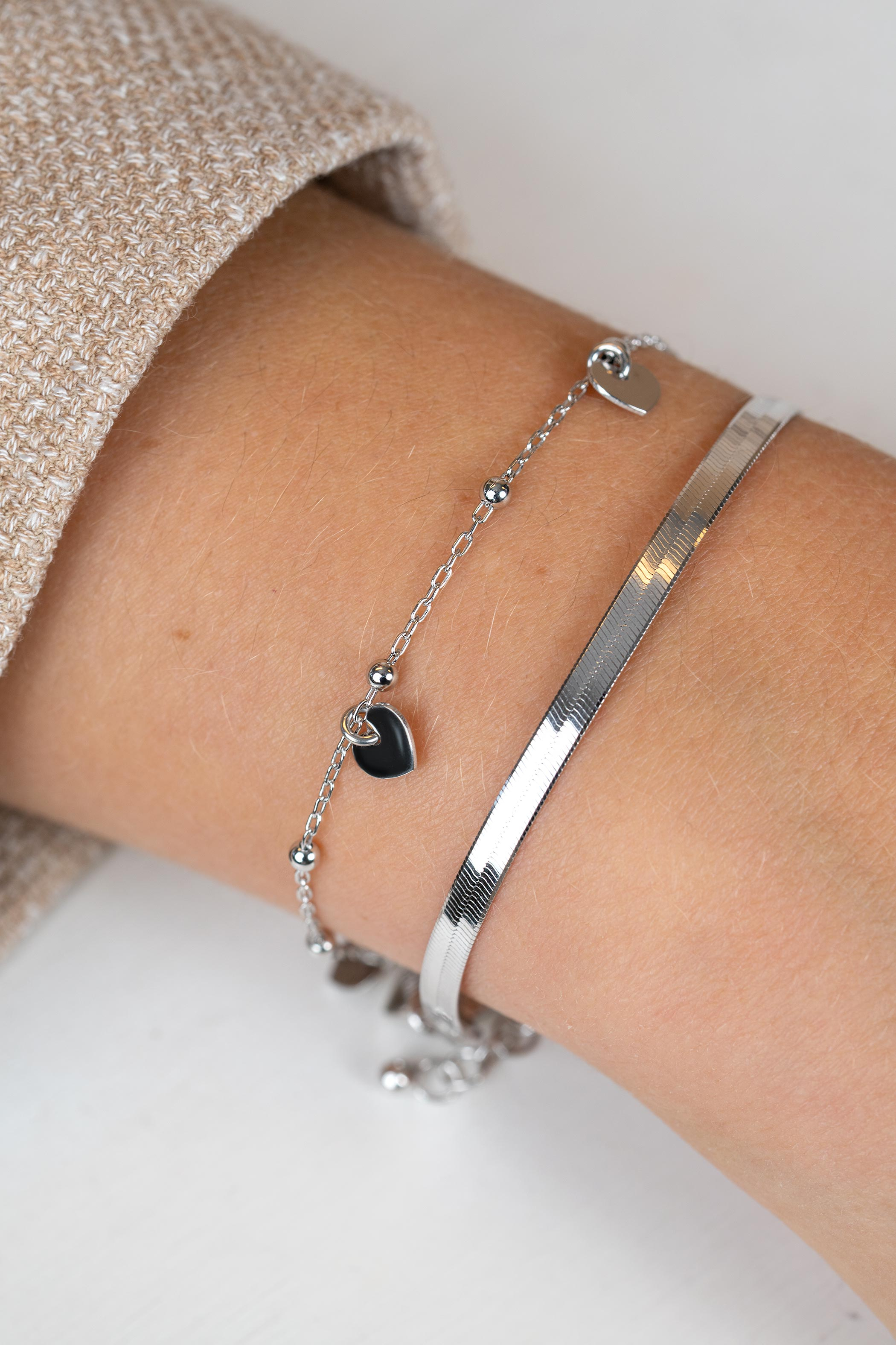 Giftset: Twee sierlijke zilveren armbanden in één stijlvolle set. Perfect om cadeau te geven. (ZIA2531 en ZIA2292) GIFTSET18